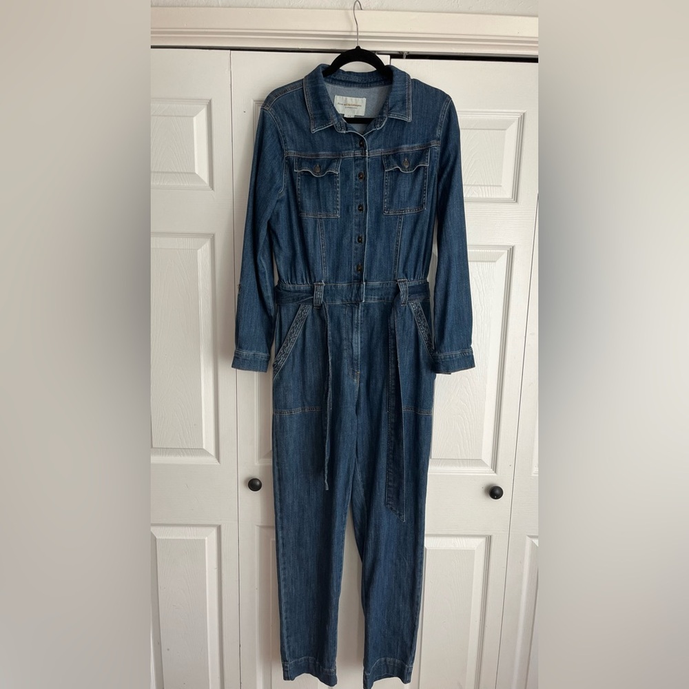 Anthropologie Pilcro Classic Denim Jean Jumpsuit Coveralls
